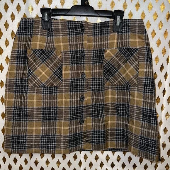 Plaid skirt schoolgirl clueless L - Picture 2 of 5